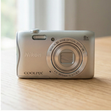 Nikon Coolpix S3700 Silver Digital Camera