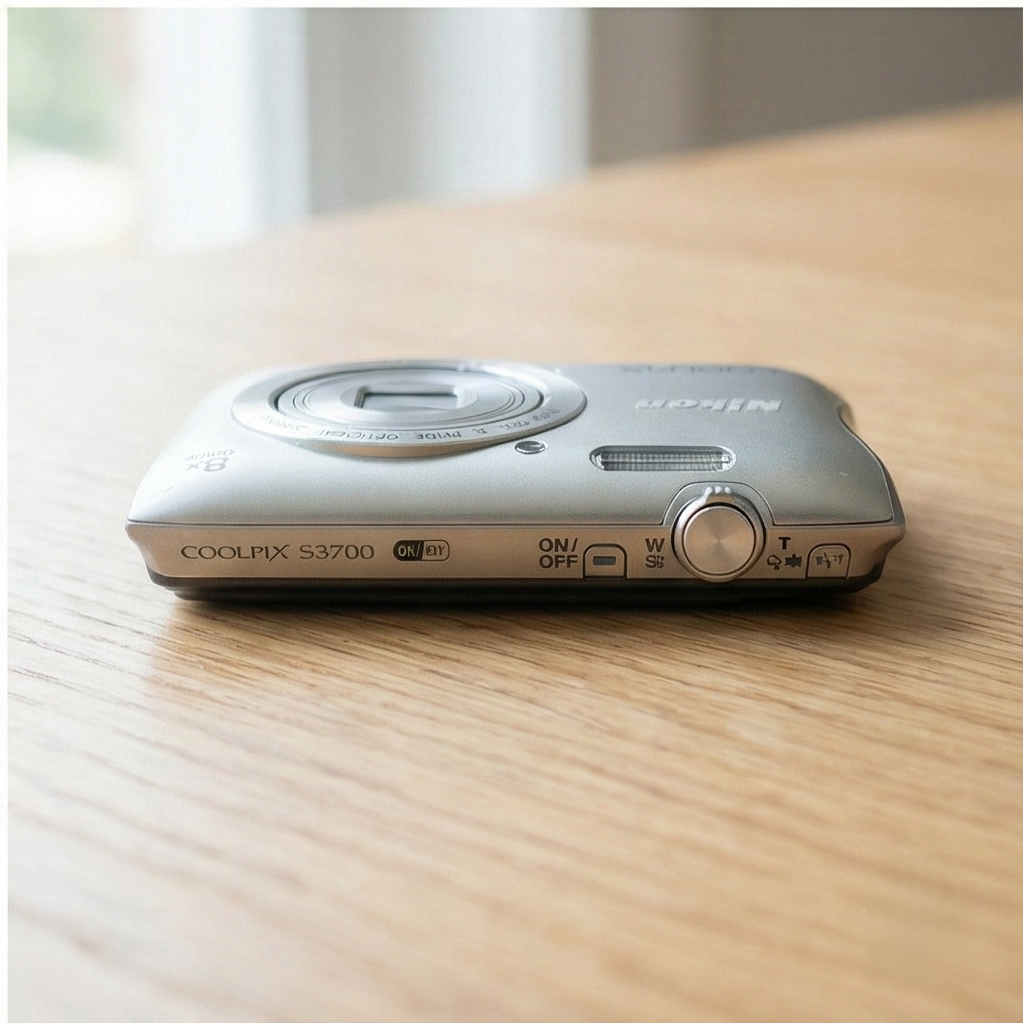 Nikon Coolpix S3700 Silver Digital Camera