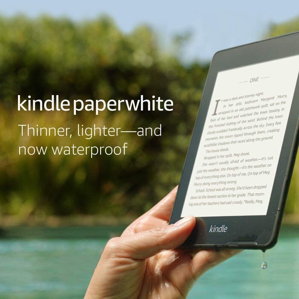 Amazon Kindle Paperwhite 10th Gen, Wi-Fi, 6" - Black + Comes with Free Case